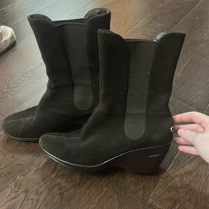 Cole Haan brown suede riding boots